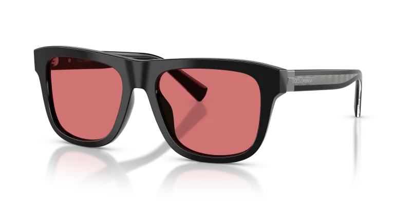 แว่นกันแดด Dolce & Gabbana DG4545-501/75 มุมเฉียง สีดำ สำหรับผู้ชาย