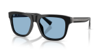 แว่นกันแดด Dolce & Gabbana DG4545-501/80 Black Light Blue แว่นกันแดด Dolce & Gabbana DG4545-501/80 มุมเฉียง สีดำ สำหรับผู้ชาย