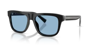 แว่นกันแดด Dolce & Gabbana DG4545-501/80 มุมเฉียง สีดำ สำหรับผู้ชาย