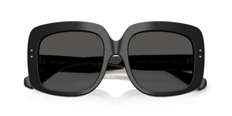 แว่นกันแดด Dolce & Gabbana DG4557-501/87 close-up ด้านหน้า