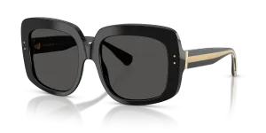 แว่นกันแดด Dolce & Gabbana DG4557-501/87 มุมเฉียง สีดำ สำหรับผู้หญิง