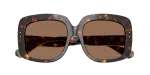 แว่นกันแดด Dolce & Gabbana DG4557-502/73 Havana Dark Brown แว่นกันแดด Dolce & Gabbana DG4557-502/73 close-up ด้านหน้า