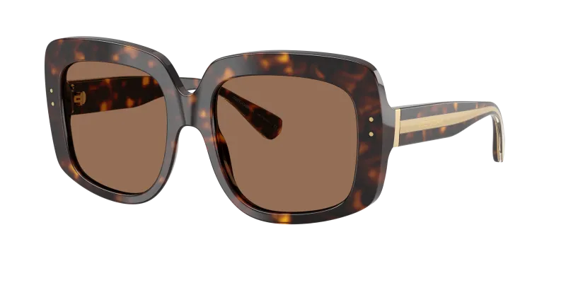 แว่นกันแดด Dolce & Gabbana DG4557-502/73 Havana Dark Brown แว่นกันแดด Dolce & Gabbana DG4557-502/73 มุมเฉียง สีฮาวานา สำหรับผู้หญิง