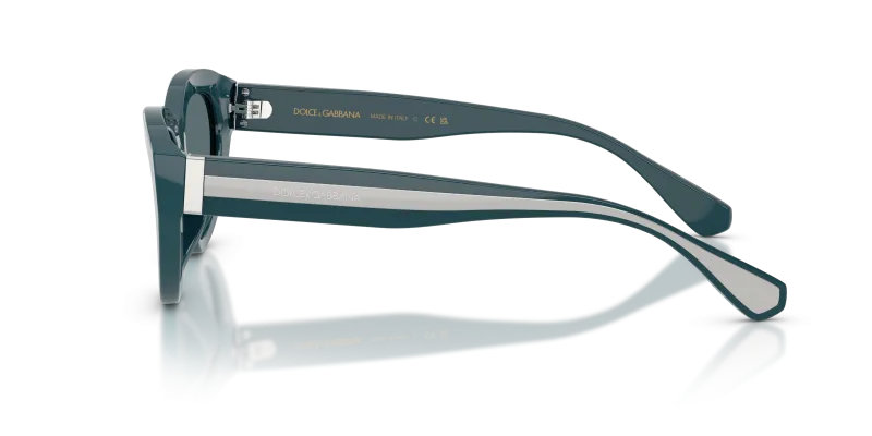 แว่นกันแดด Dolce & Gabbana DG4558-350287 มุมข้าง ขาแว่นเบนซิน/สีคริสตัล
