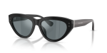 แว่นกันแดด Dolce & Gabbana DG4558-501/6G Black Grey Mirror Black แว่นกันแดด Dolce & Gabbana DG4558-501/6G มุมเฉียง สีดำ สำหรับผู้หญิง