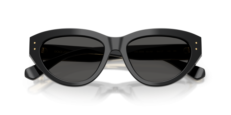 แว่นกันแดด Dolce & Gabbana DG4558-501/87 close-up ด้านหน้า