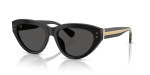 แว่นกันแดด Dolce & Gabbana DG4558-501/87 Black Dark Grey แว่นกันแดด Dolce & Gabbana DG4558-501/87 มุมเฉียง สีดำ สำหรับผู้หญิง