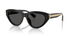 แว่นกันแดด Dolce & Gabbana DG4558-501/87 มุมเฉียง สีดำ สำหรับผู้หญิง