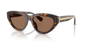 แว่นกันแดด Dolce & Gabbana DG4558-502/73 มุมเฉียง สีฮาวานา สำหรับผู้หญิง