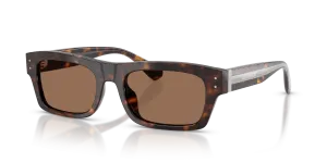 แว่นกันแดด Dolce & Gabbana DG4560-502/73 มุมเฉียง สีฮาวานา สำหรับผู้ชาย
