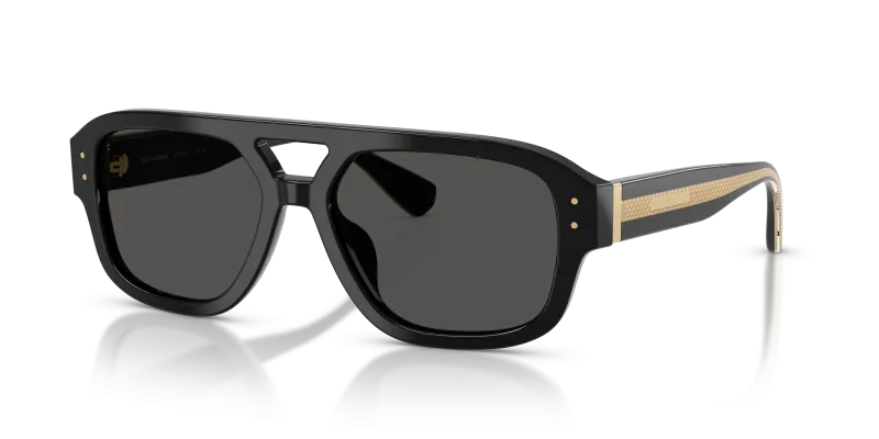 แว่นกันแดด Dolce & Gabbana DG4561-501/87 Black Dark Grey แว่นกันแดด Dolce & Gabbana DG4561-501/87 มุมเฉียง สีดำ สำหรับผู้ชาย