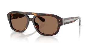 แว่นกันแดด Dolce & Gabbana DG4561-502/73 มุมเฉียง สีฮาวานา สำหรับผู้ชาย