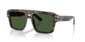 แว่นกันแดด Dolce & Gabbana DG4562-349971 มุมเฉียง สีน้ำตาลเข้มฮาวานา สำหรับผู้ชาย