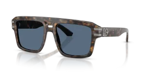 แว่นกันแดด Dolce & Gabbana DG4562-350080 มุมเฉียง สีน้ำตาลน้ำเงินฮาวานา สำหรับผู้ชาย