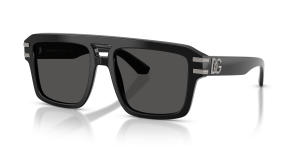 แว่นกันแดด Dolce & Gabbana DG4562-501/87 มุมเฉียง สีดำ สำหรับผู้ชาย