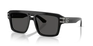 แว่นกันแดด Dolce & Gabbana DG4562-501/87 มุมเฉียง สีดำ สำหรับผู้ชาย