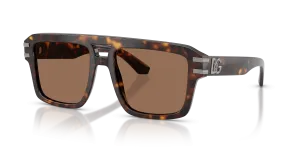 แว่นกันแดด Dolce & Gabbana DG4562-502/73 มุมเฉียง สีฮาวานา สำหรับผู้ชาย