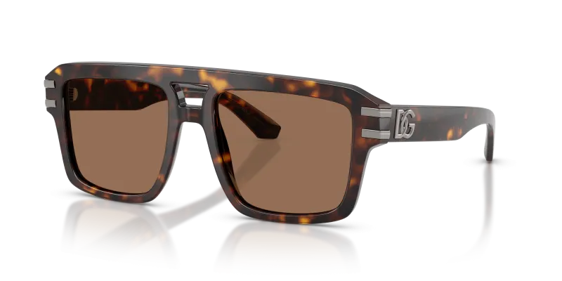 แว่นกันแดด Dolce & Gabbana DG4562-502/73 มุมเฉียง สีฮาวานา สำหรับผู้ชาย