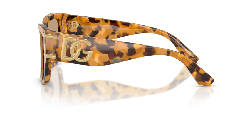 แว่นกันแดด Dolce & Gabbana DG4563-349663 มุมข้าง ขาแว่นสีฮาวานาเหลือง