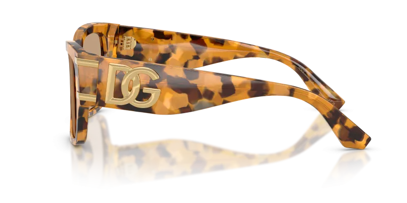 แว่นกันแดด Dolce & Gabbana DG4563-349663 มุมข้าง ขาแว่นสีฮาวานาเหลือง