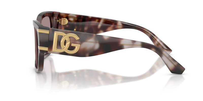 แว่นกันแดด Dolce & Gabbana DG4563-3498LA มุมข้าง ขาแว่นสีฮาวานาม่วง