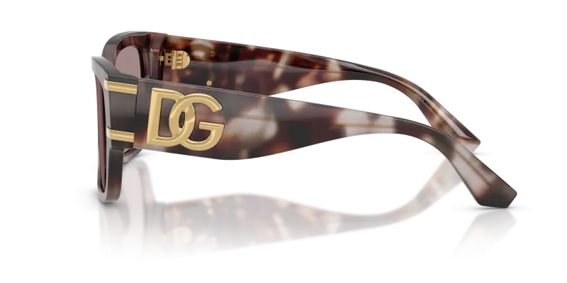 แว่นกันแดด Dolce & Gabbana DG4563-3498LA มุมข้าง ขาแว่นสีฮาวานาม่วง