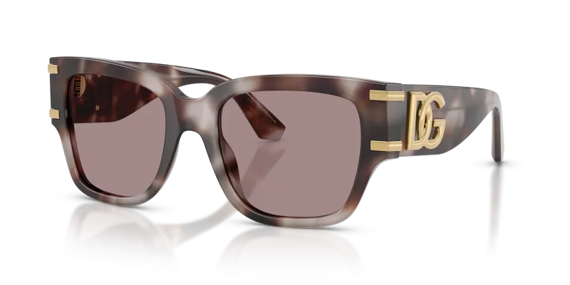 แว่นกันแดด Dolce & Gabbana DG4563-3498LA Violet Havana Violet แว่นกันแดด Dolce & Gabbana DG4563-3498LA มุมเฉียง สีฮาวานาม่วง สำหรับผู้หญิง