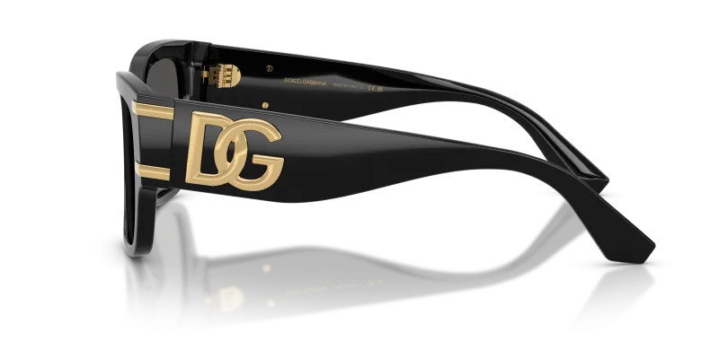 แว่นกันแดด Dolce & Gabbana DG4563-501/87 มุมข้าง ขาแว่นสีดำ