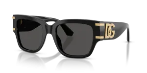 แว่นกันแดด Dolce & Gabbana DG4563-501/87 มุมเฉียง สีดำ สำหรับผู้หญิง