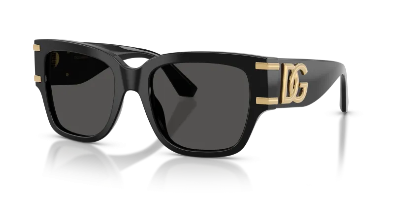 แว่นกันแดด Dolce & Gabbana DG4563-501/87 Black Dark Grey แว่นกันแดด Dolce & Gabbana DG4563-501/87 มุมเฉียง สีดำ สำหรับผู้หญิง