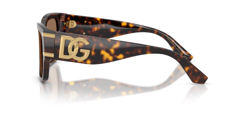 แว่นกันแดด Dolce & Gabbana DG4563-502/73 มุมข้าง ขาแว่นสีฮาวานา