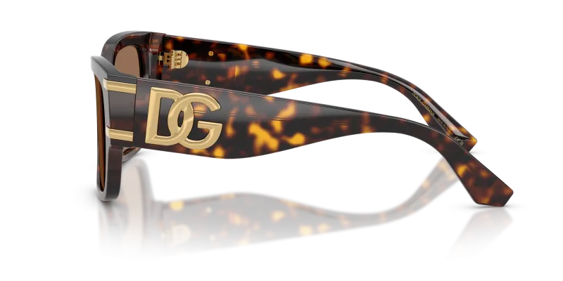 แว่นกันแดด Dolce & Gabbana DG4563-502/73 มุมข้าง ขาแว่นสีฮาวานา