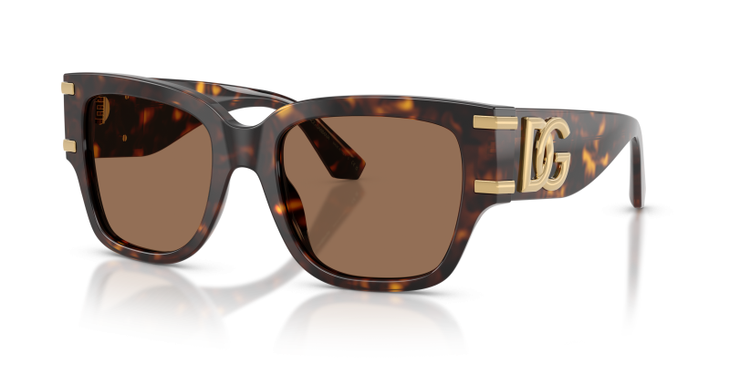 แว่นกันแดด Dolce & Gabbana DG4563-502/73 มุมเฉียง สีฮาวานา สำหรับผู้หญิง