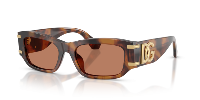 แว่นกันแดด Dolce & Gabbana DG4564-3497/3 Red Havana Brown แว่นกันแดด Dolce & Gabbana DG4564-3497/3 มุมเฉียง สีฮาวานาแดง สำหรับผู้หญิง