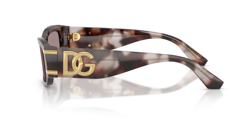 แว่นกันแดด Dolce & Gabbana DG4564-3498LA มุมข้าง ขาแว่นสีฮาวานาม่วง