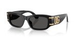 แว่นกันแดด Dolce & Gabbana DG4564-501/87 Black Dark Grey แว่นกันแดด Dolce & Gabbana DG4564-501/87 มุมเฉียง สีดำ สำหรับผู้หญิง