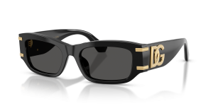 แว่นกันแดด Dolce & Gabbana DG4564-501/87 มุมเฉียง สีดำ สำหรับผู้หญิง