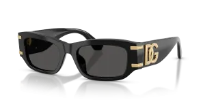 แว่นกันแดด Dolce & Gabbana DG4564-501/87 มุมเฉียง สีดำ สำหรับผู้หญิง