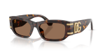 แว่นกันแดด Dolce & Gabbana DG4564-502/73 Havana Dark Brown แว่นกันแดด Dolce & Gabbana DG4564-502/73 มุมเฉียง สีฮาวานา สำหรับผู้หญิง