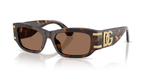 แว่นกันแดด Dolce & Gabbana DG4564-502/73 มุมเฉียง สีฮาวานา สำหรับผู้หญิง