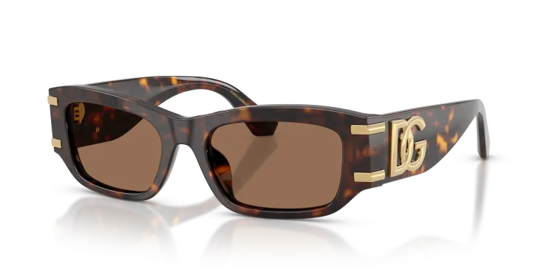 แว่นกันแดด Dolce & Gabbana DG4564-502/73 มุมเฉียง สีฮาวานา สำหรับผู้หญิง