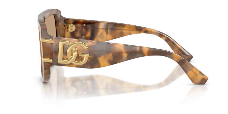 แว่นกันแดด Dolce & Gabbana DG4565-349663 มุมข้าง ขาแว่นสีฮาวานาเหลือง