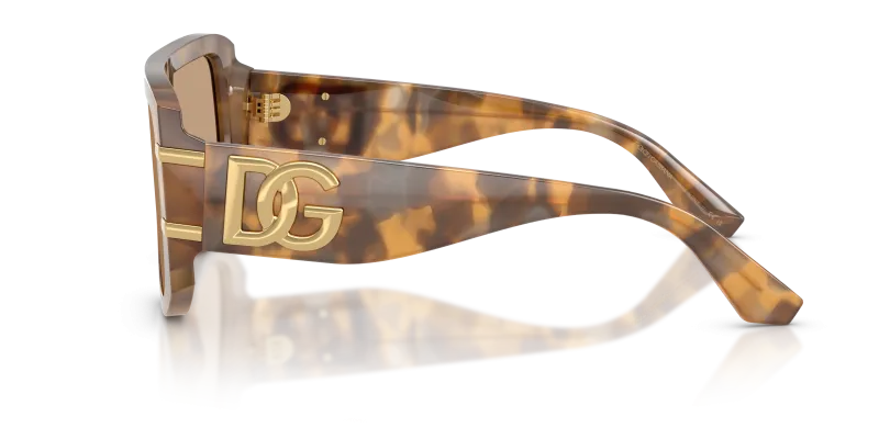 แว่นกันแดด Dolce & Gabbana DG4565-349663 มุมข้าง ขาแว่นสีฮาวานาเหลือง