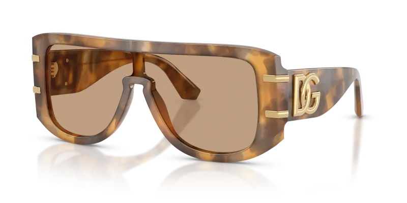 แว่นกันแดด Dolce & Gabbana DG4565-349663 มุมเฉียง สีฮาวานาเหลือง สำหรับผู้ชาย