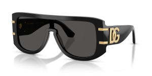 แว่นกันแดด Dolce & Gabbana DG4565-501/87 มุมเฉียง สีดำ สำหรับผู้ชาย