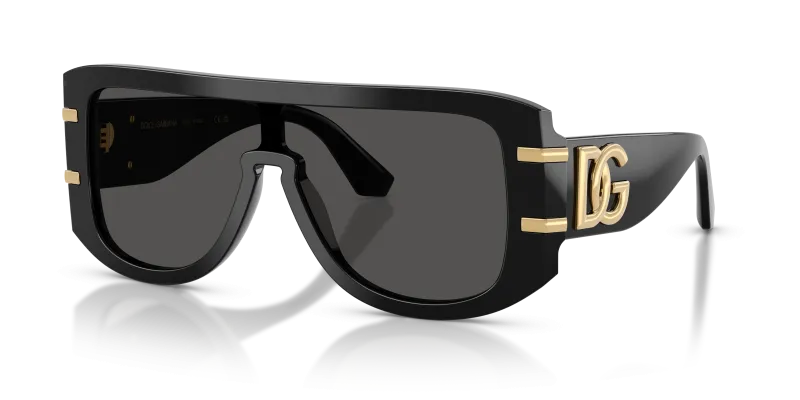 แว่นกันแดด Dolce & Gabbana DG4565-501/87 Black Dark Grey แว่นกันแดด Dolce & Gabbana DG4565-501/87 มุมเฉียง สีดำ สำหรับผู้ชาย