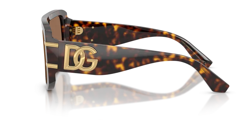 แว่นกันแดด Dolce & Gabbana DG4565-502/73 มุมข้าง ขาแว่นสีฮาวานา