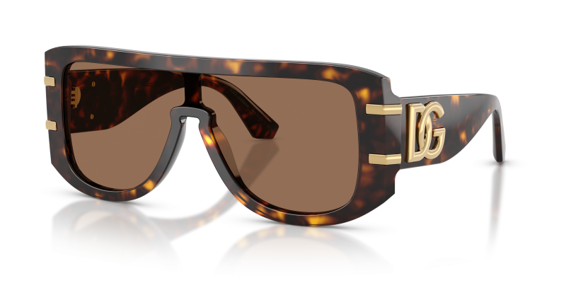 แว่นกันแดด Dolce & Gabbana DG4565-502/73 Havana Dark Brown แว่นกันแดด Dolce & Gabbana DG4565-502/73 มุมเฉียง สีฮาวานา สำหรับผู้ชาย