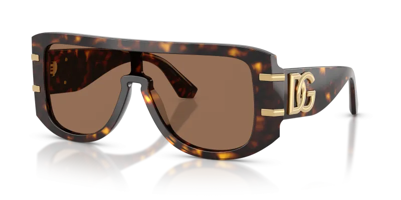 แว่นกันแดด Dolce & Gabbana DG4565-502/73 Havana Dark Brown แว่นกันแดด Dolce & Gabbana DG4565-502/73 มุมเฉียง สีฮาวานา สำหรับผู้ชาย