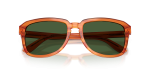 แว่นกันแดด Dolce & Gabbana DG4566-34839A Transp Camel on Striped Ginger Dark Green Polarized แว่นกันแดด Dolce & Gabbana DG4566-34839A close-up ด้านหน้า